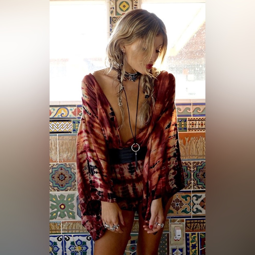 Rat & Boa Tie Dye Romper